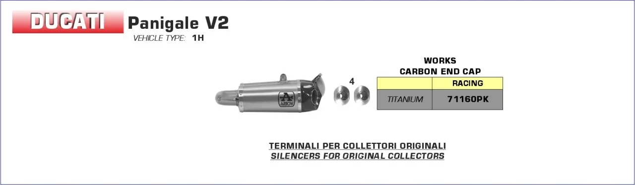 Arrow Komplettanlage Works Titan Ducati Panigale V2 20-24