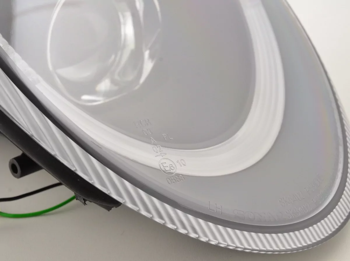 Scheinwerfer Set Daylight LED TFL-Optik Porsche 911 Typ 997 Bj. 04-08 schwarz