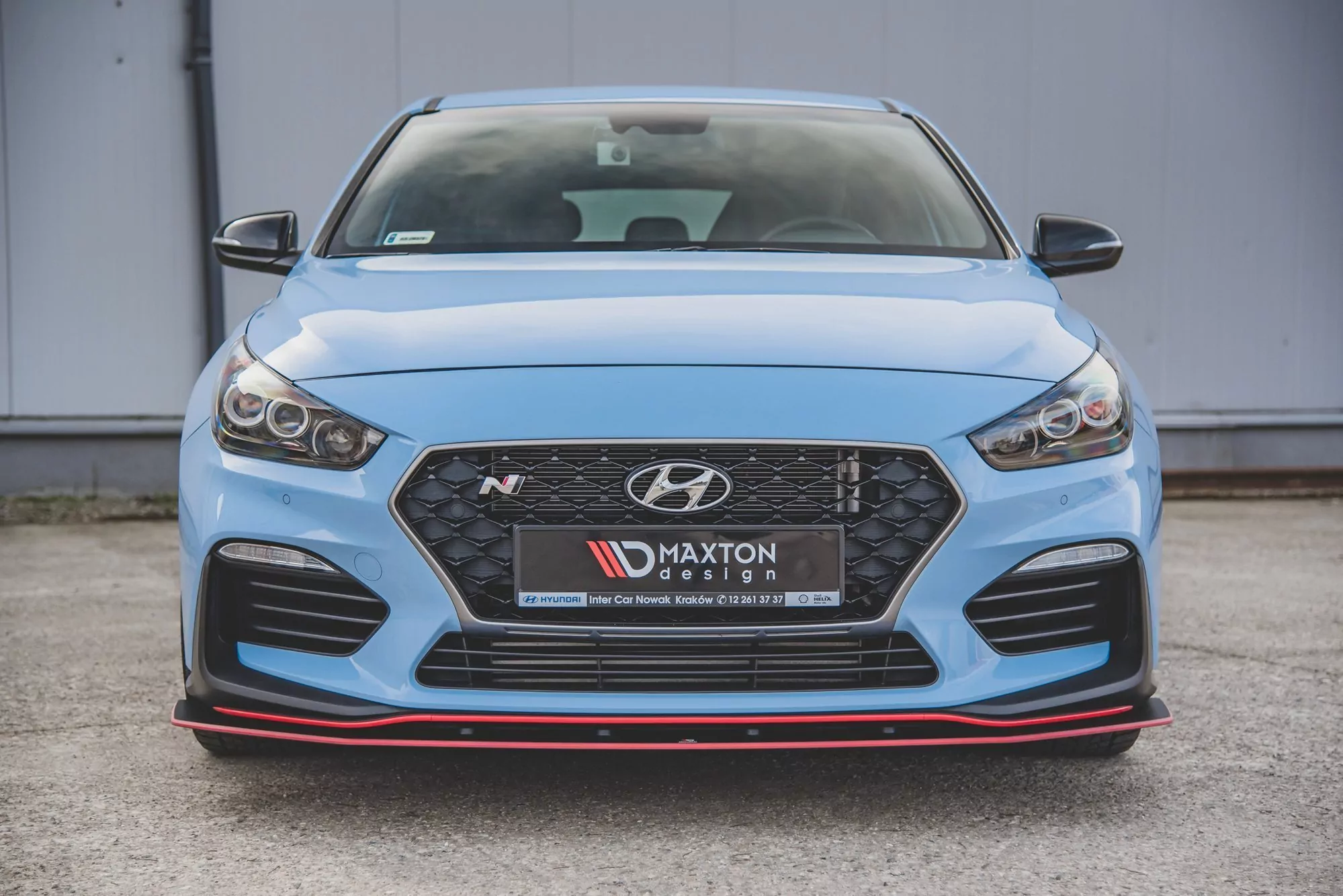 Robuste Racing Front Ansatz Für Passend Für Hyundai I30 N Mk3 Hatchback / Fastback