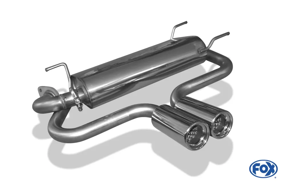 Mazda MX5 Typ NB  Endschalldämpfer Ausgang mittig - 2x80 Typ 13 mittig