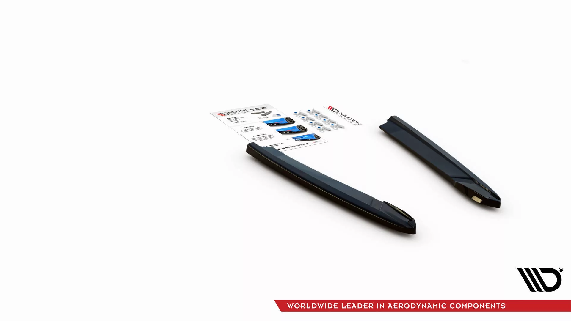Heck Ansatz Flaps Diffusor V.4 Für Skoda Octavia RS Mk4 Schwarz Hochglanz