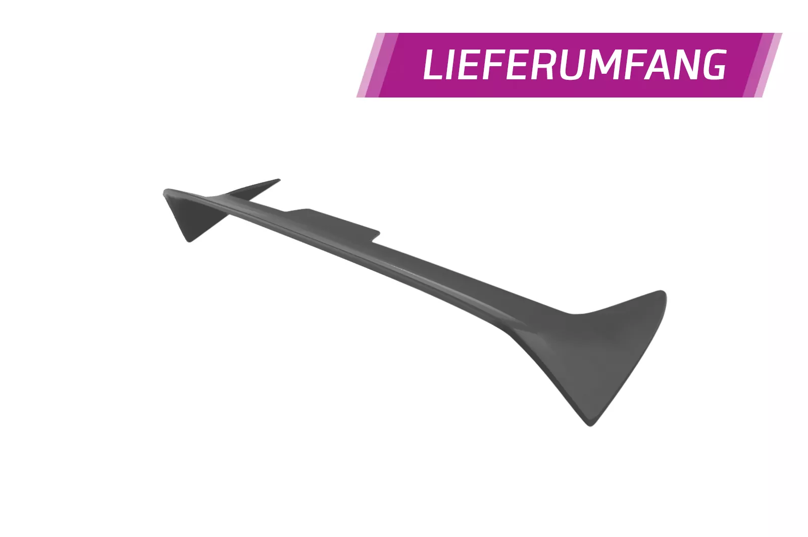 Heckflügel mit ABE für VW Polo V (Typ 6C) GTI HF955 Schwarz Strukturiert