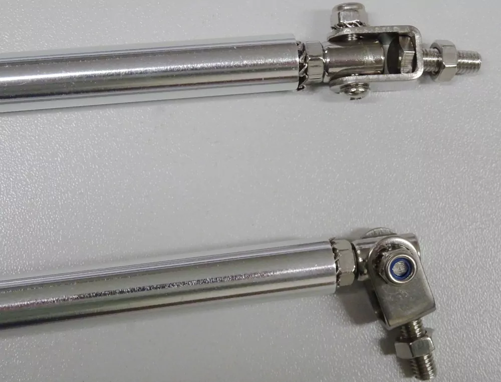 Stabilisatoren-Satz (2 Stück), Alu/Stahl für verstellbar von 120-180mm