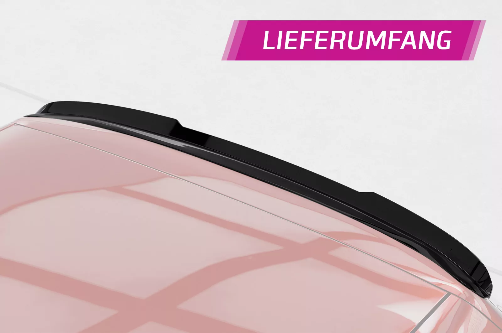 Heckflügel mit ABE für VW Golf 4 (Typ 1J) HF692 Strukturiert (schwarz matt)