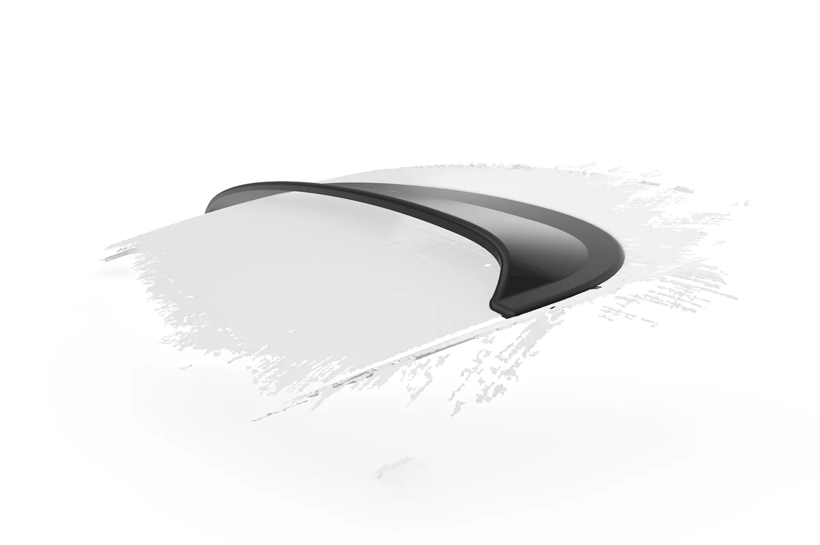 Heckscheibenblende für Porsche Cayman 987C HSB102 Schwarz Strukturiert