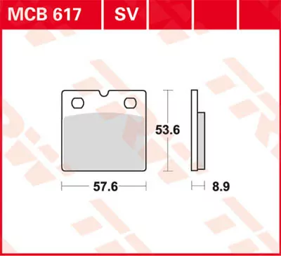 Scheibenbremsbeläge Mcb617sv