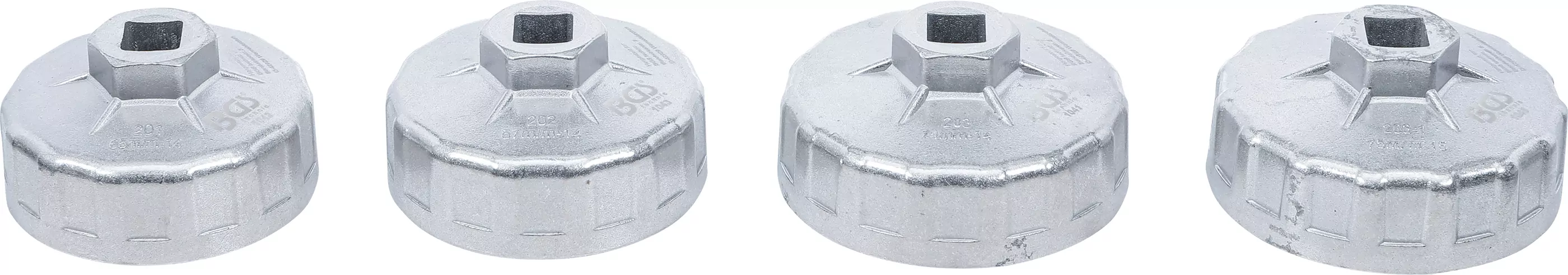 Ölfilterschlüssel-Satz | Ø 65 - 75 mm | 4-tlg.