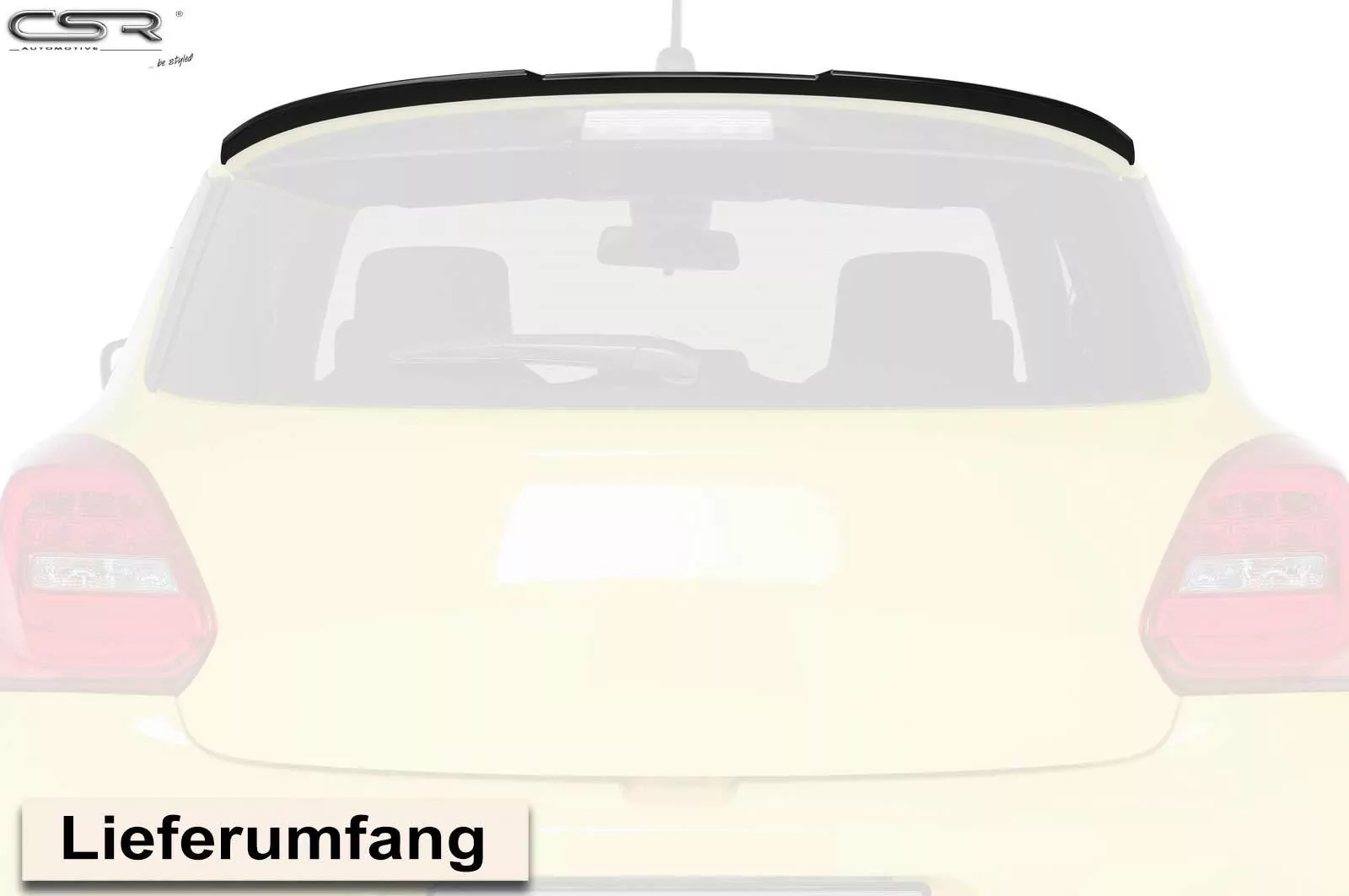 Heckflügel mit ABE für Suzuki Swift 6 (RZ/AZ) Sport HF670-M Carbon Look (matt)