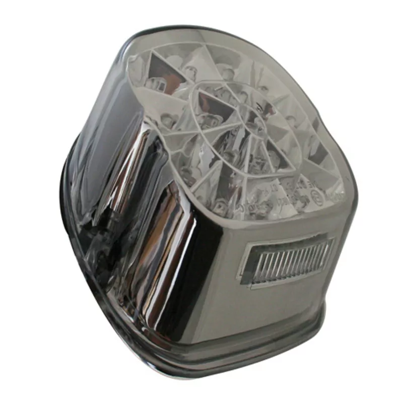 SHIN YO LED-Rücklicht, getöntes Glas und Chromreflektor, für viele HD-Modelle 1973-1998 E-geprüft