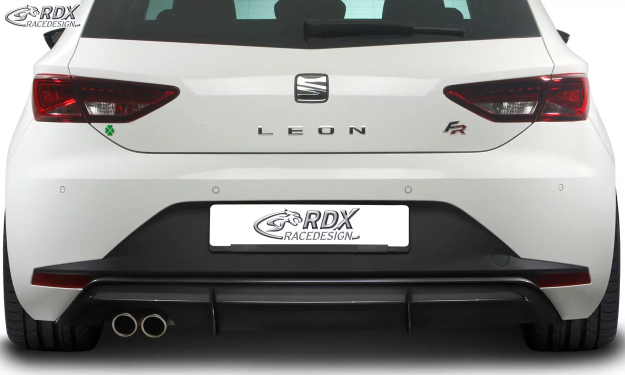 RDX Heckansatz für SEAT Leon 5F FR / Leon 5F SC FR Diffusor Heckblende Heckdiffusor