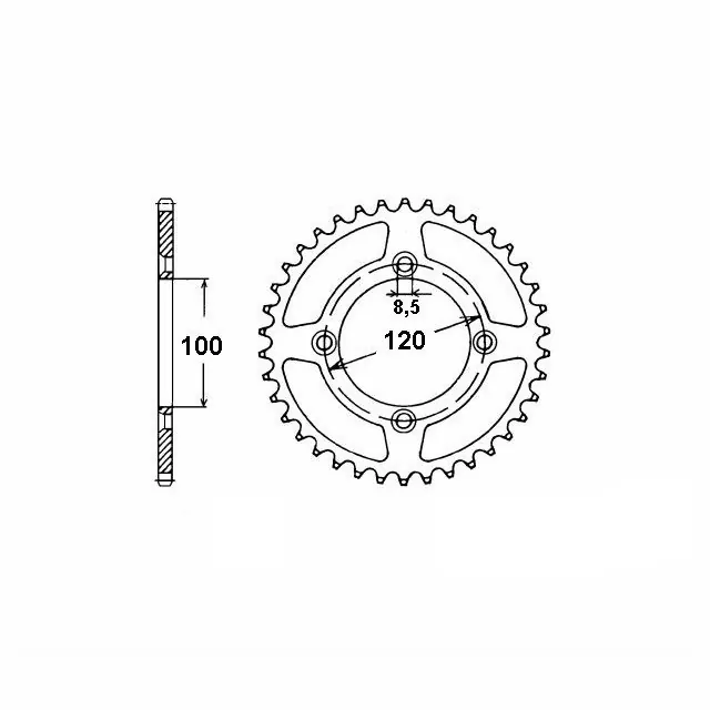 ENUMA Kettensatz 420 H für BBetamotor RR50 Modelljahr 2006-2009 - Übersetzung: 12/51 - Tuning