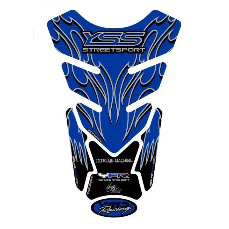 Motografix Yamaha Streetsport Blue 3D Gel Tank Pad Protector TY013B
