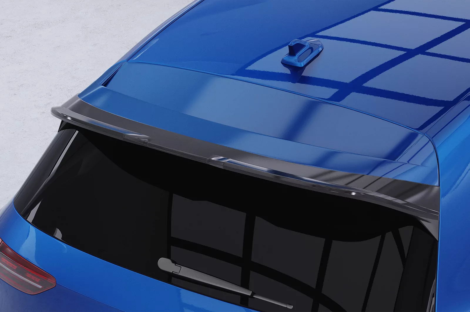 Heckflügel mit ABE für VW Golf 8 GTI Clubsport / R HF785 Schwarz Strukturiert