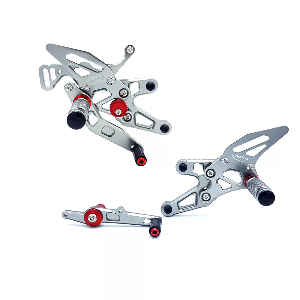 TRACK Fußrastenanlage titan BMW S1000RR Typ K10 Modelljahr 2015-16 Typ 2R10 Modelljahr 2017- BMW S1000R Typ 2R10 Modelljahr 2017- ABE