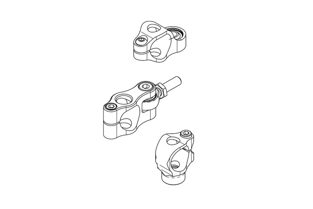 Wilbers Hyper-Race Klemmblock für Lenkungsdämpfer