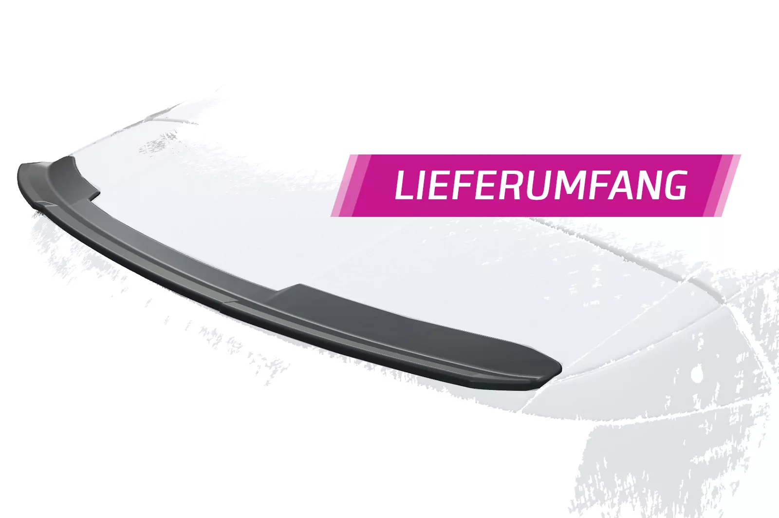 Heckflügel mit ABE für Peugeot 3008 2. Gen HF933 Schwarz Strukturiert