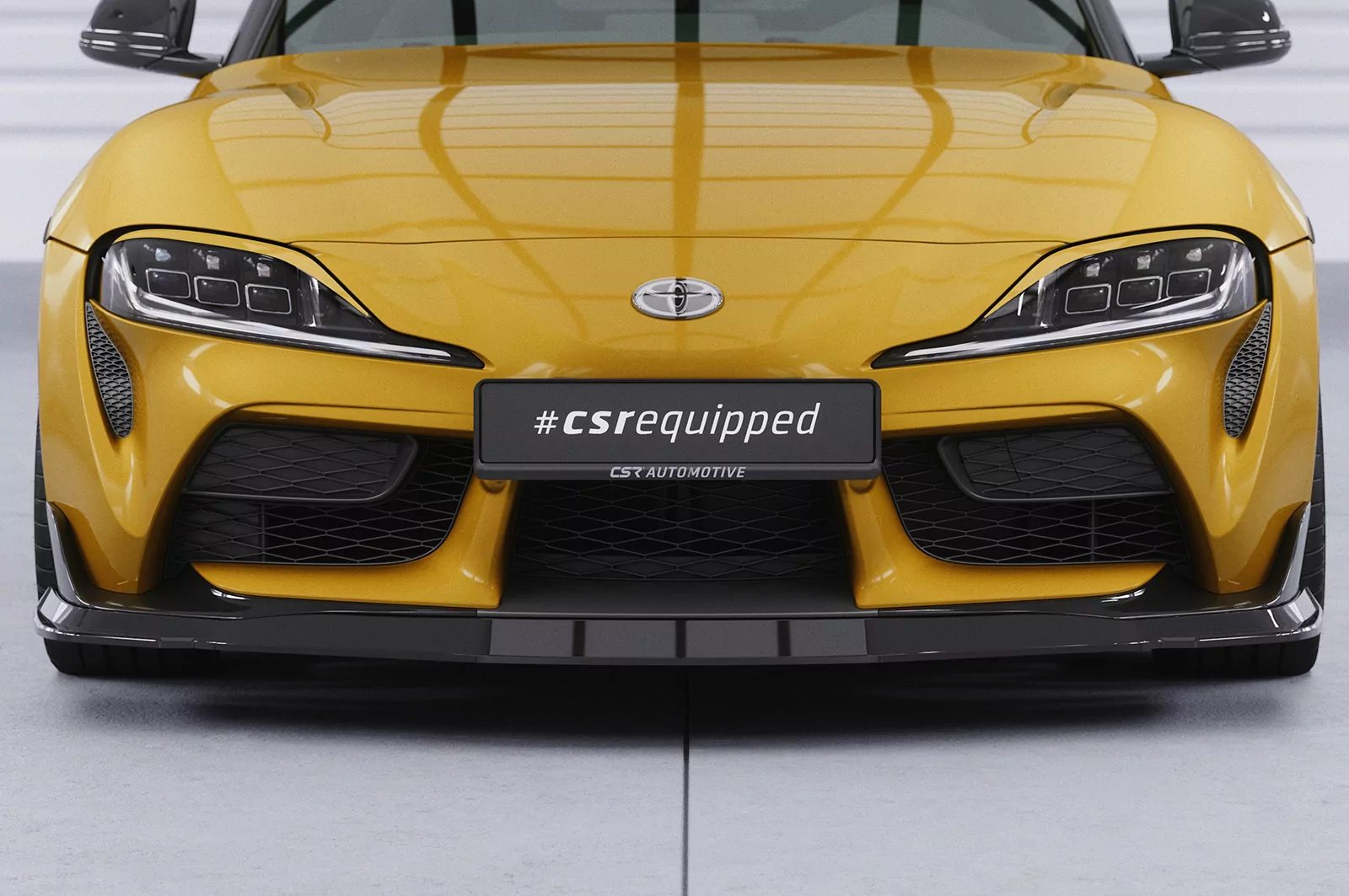 Cup-Spoilerlippe mit ABE für Toyota GR Supra (A90) CSL446 Strukturiert (schwarz matt)