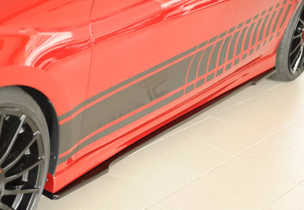 Rieger Seitenschweller links ansatz glanz schwarz für Seat Leon (KL) 5-tür. (ST/Sportstourer) 09.20-06.24 (bis Facelift)