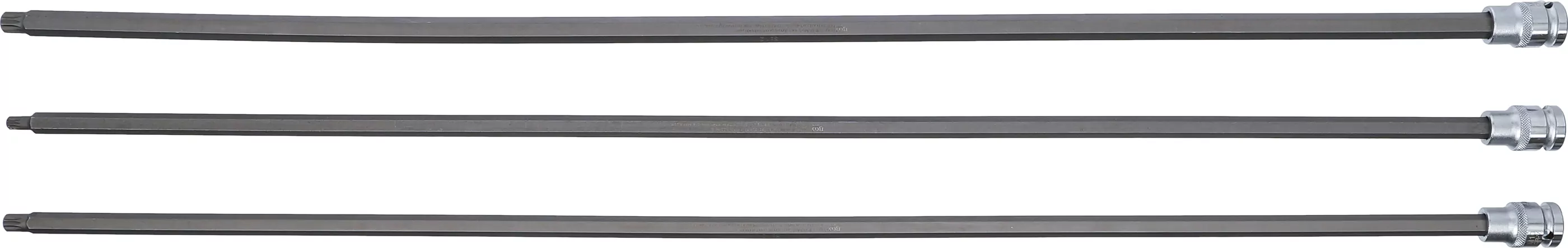 Bit-Einsatz-Satz | Länge 800 mm | Antrieb Innenvierkant 12,5 mm (1/2") | Innenvielzahn (für XZN) | für VAG | 3-tlg.