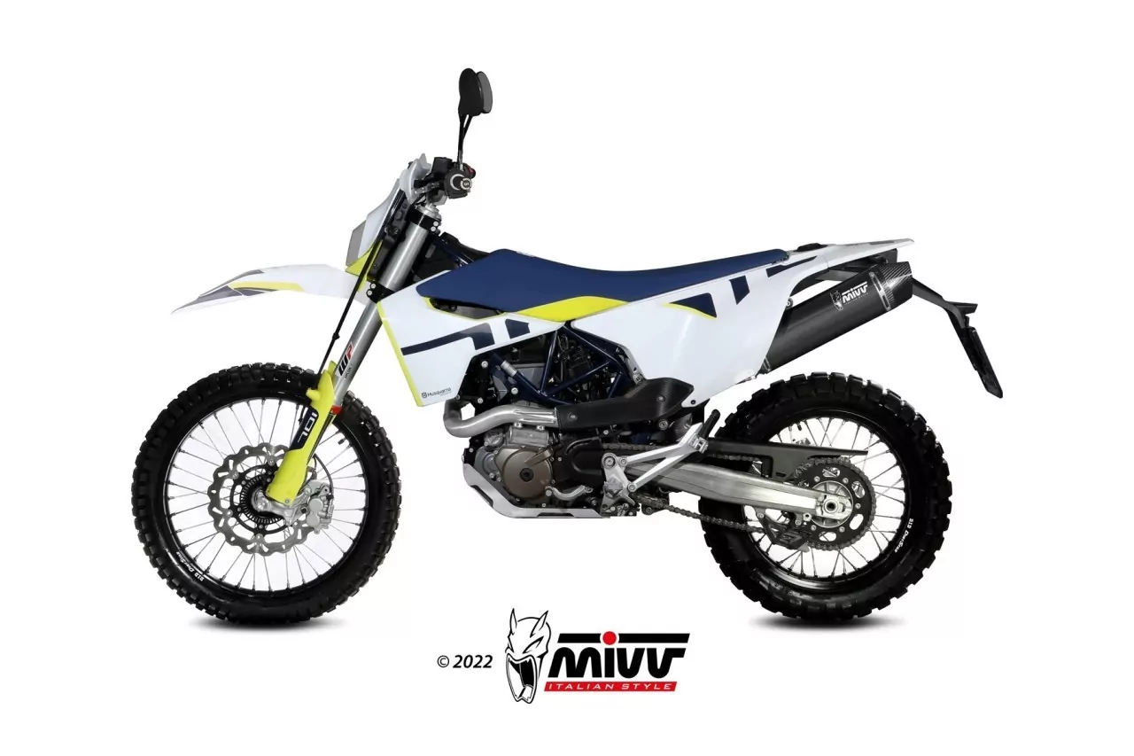 MIVV STR-1 Edelstahl Schwarz HUSQVARNA 701 Enduro-Supermoto 21-24