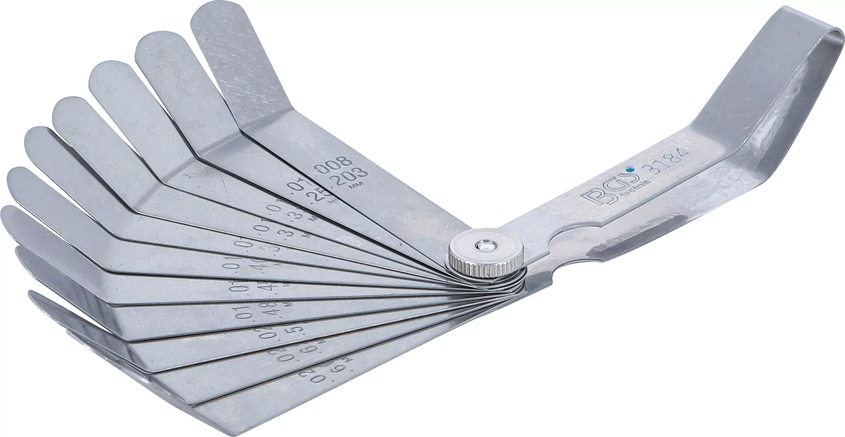 Präzisions-Fühlerlehren, gebogen | 12 Blatt