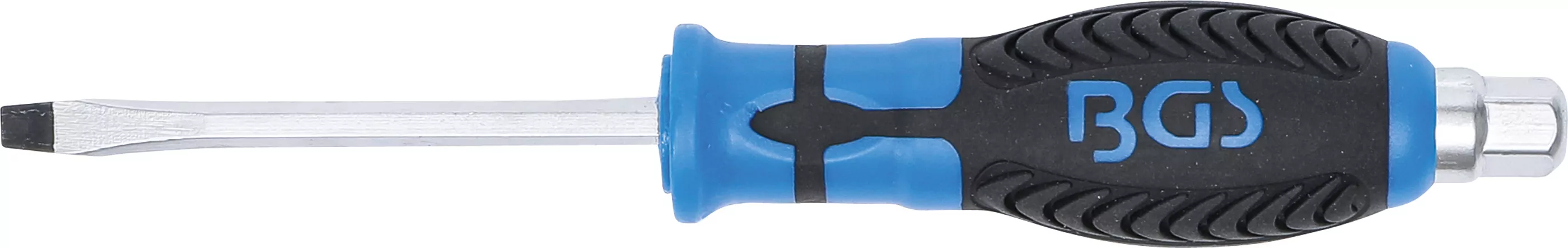 Schraubendreher | mit Außensechskant | Schlitz 5 mm | Klingenlänge 75 mm