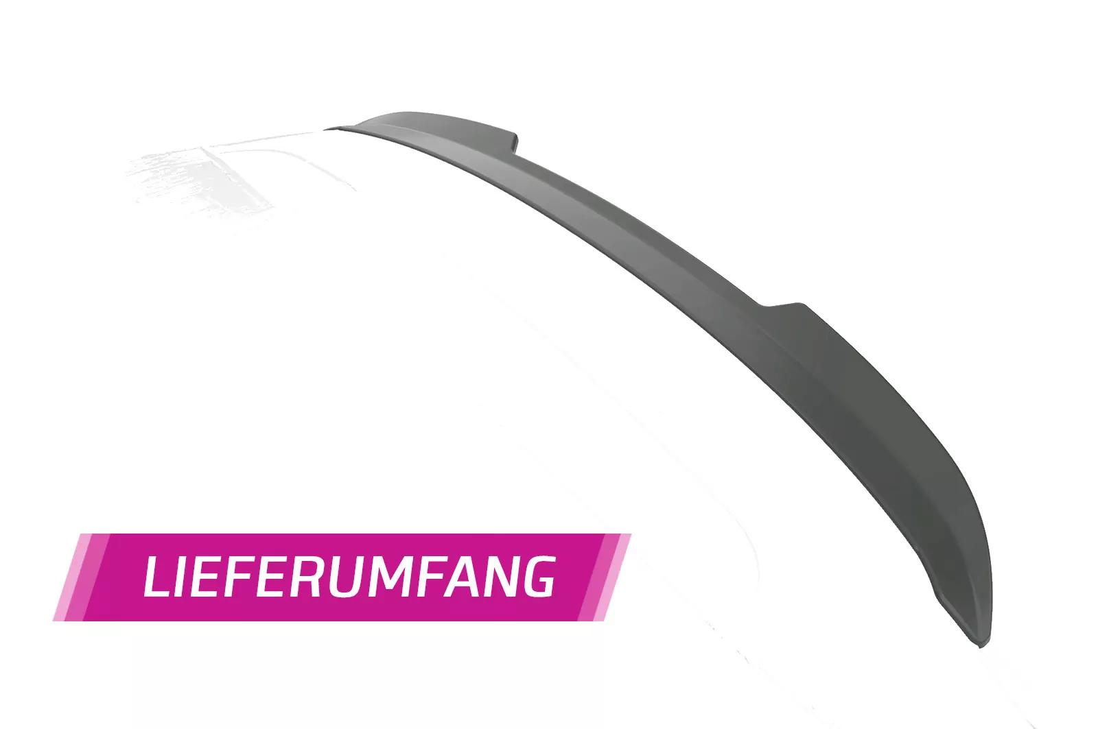 Heckflügel mit ABE für Hyundai I30 (PD) Schrägheck HF862 Schwarz Strukturiert