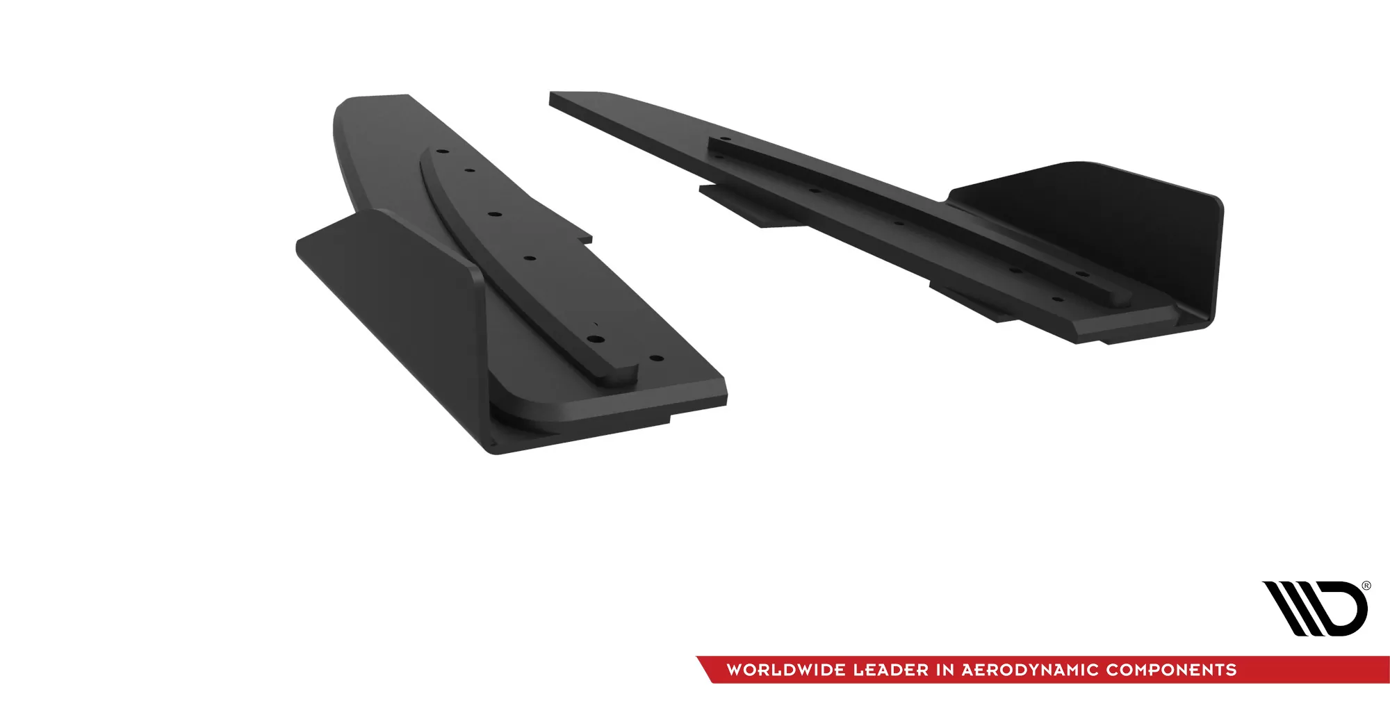 Street Pro Heck Ansatz Flaps Diffusor +Flaps Für Mercedes-AMG CLA 45 C117 Facelift Schwarz Hochglanz