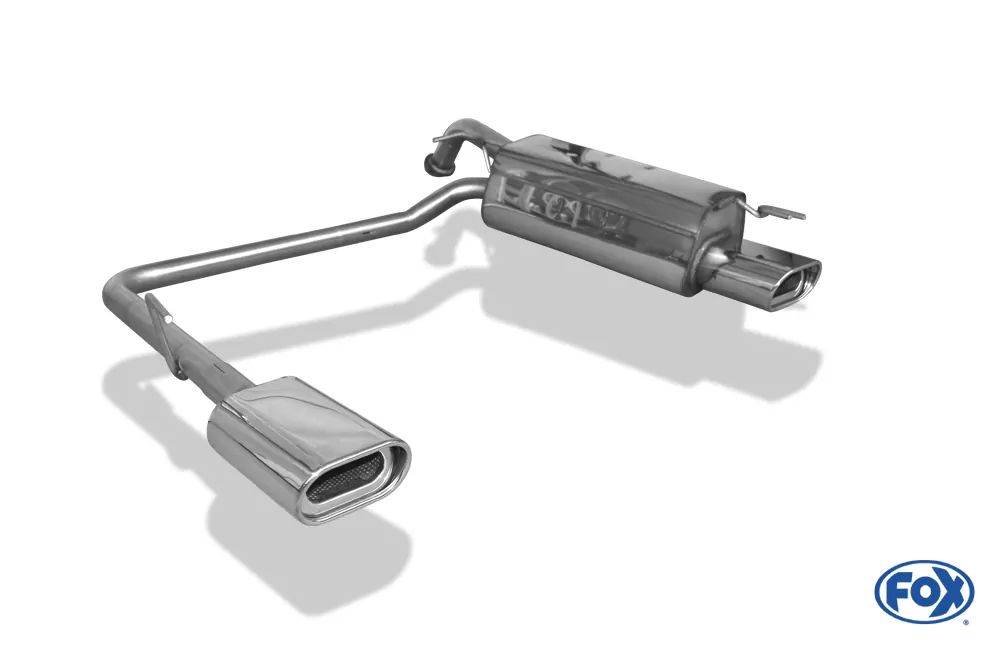 Kia Rio II  Endschalldämpfer Ausgang rechts/links - 135x80 Typ 53 rechts/links