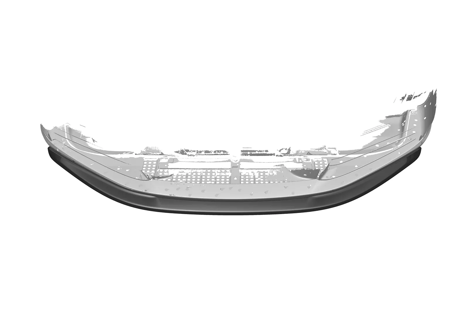 Cup-Spoilerlippe mit ABE für Porsche 911/992 CSL461 Strukturiert (schwarz matt)