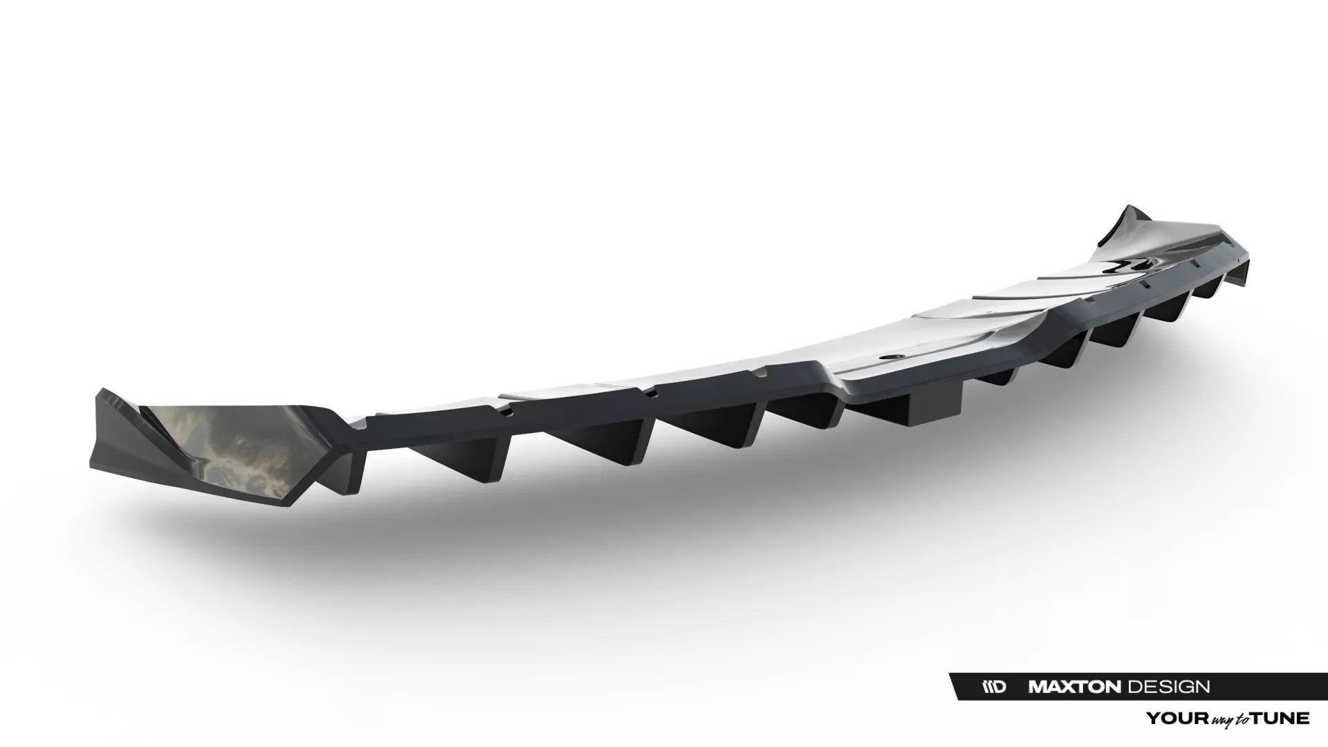 Mittlerer Cup Diffusor DTM Look Heck Ansatz Für + LED  Mercedes-AMG GT R C190 Facelift