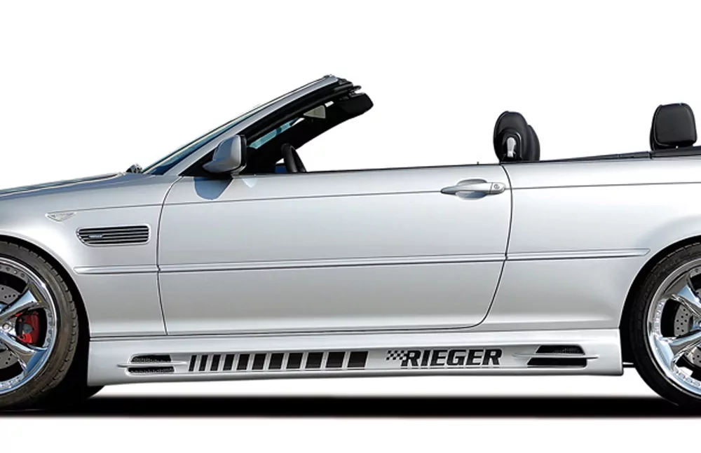 Rieger Seitenschweller (185mm) für BMW 3er E46 | Lim. 02.98-12.01 (bis Facelift) -> nicht für Touring