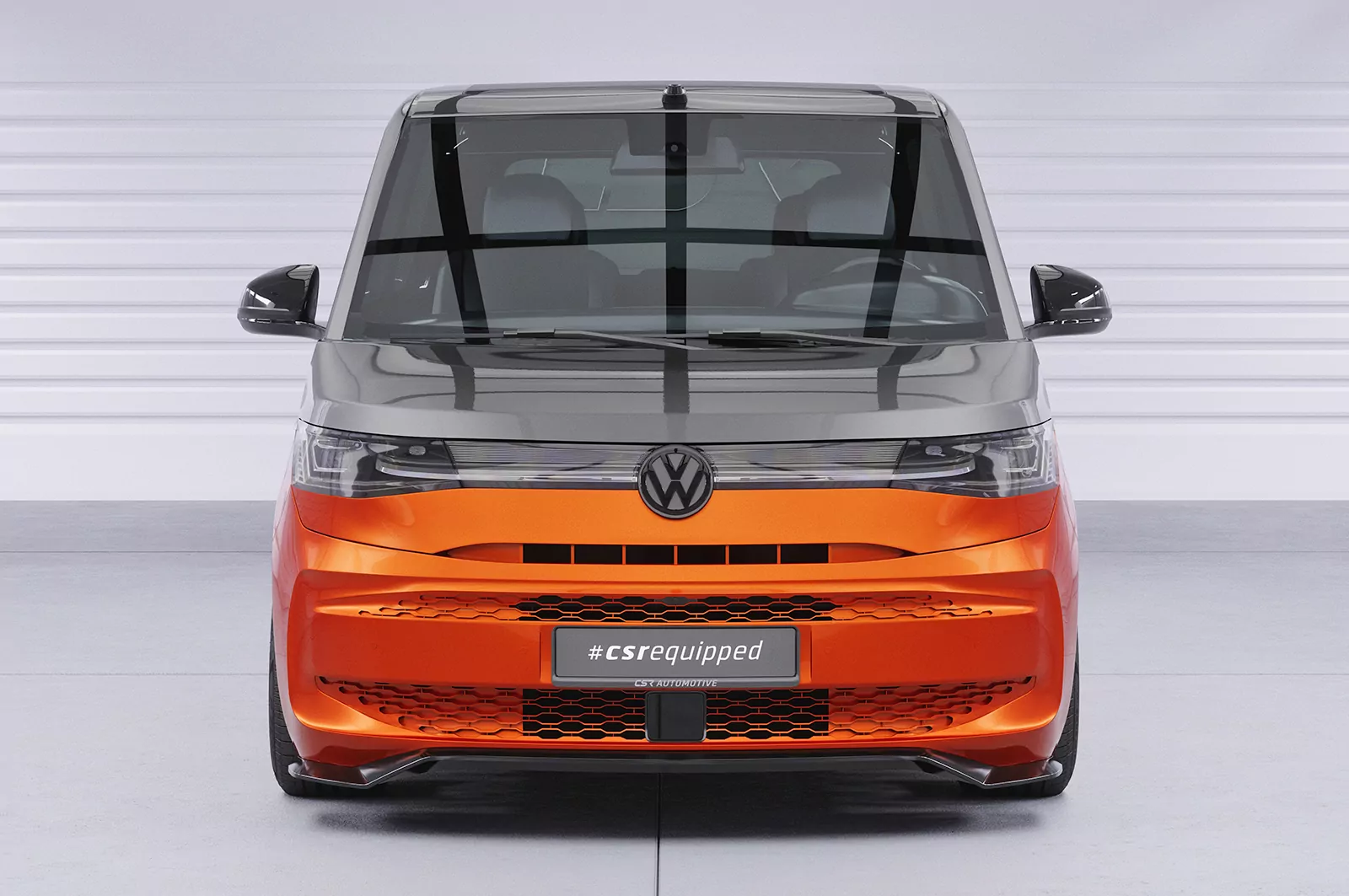 Cup-Spoilerlippe mit ABE für VW T7 CSL640 Schwarz Strukturiert