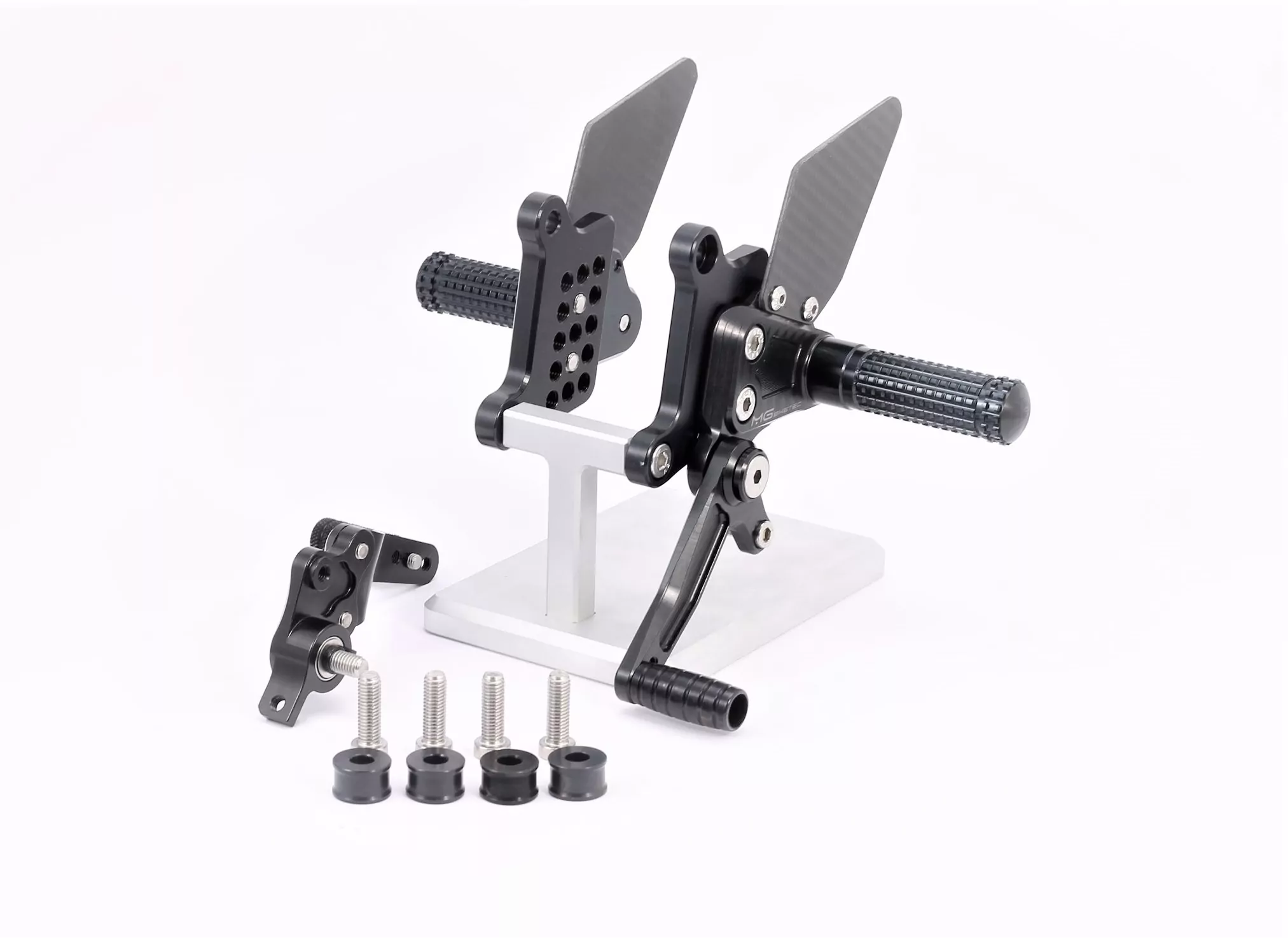 MG Biketec Sportfussrastenanlage / Rastenanlage / Fußrastenanlage mit ABE, gültig in D - A - CH für Ducati 848 ab 2008