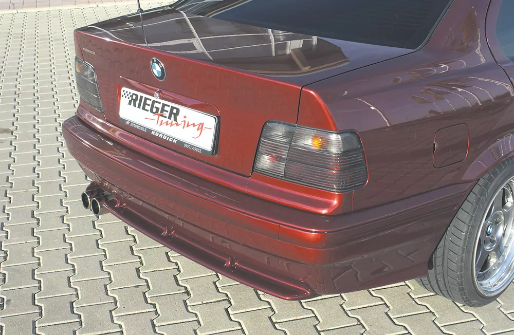 Rieger Heckeinsatz M3-Look für BMW 3er E36 - Coupé   carbon optik