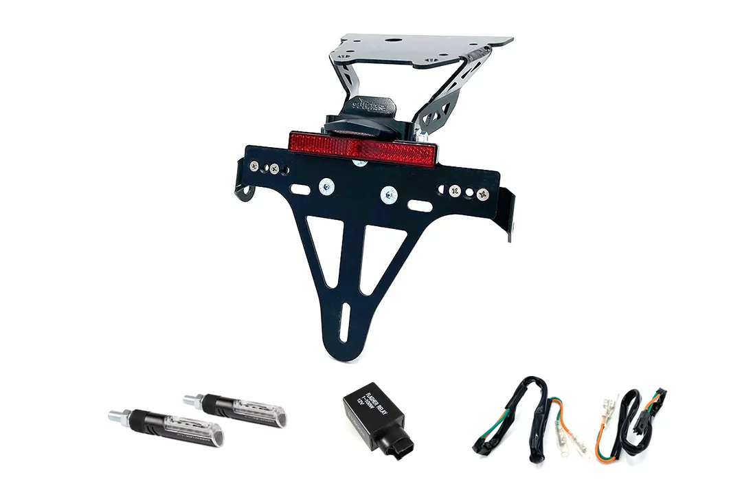 Kennzeichenhalter-Blinker-Kit IDEA für Honda NC700S/750S Typ RC61/70 ab Modelljahr 2012 (Hinten)