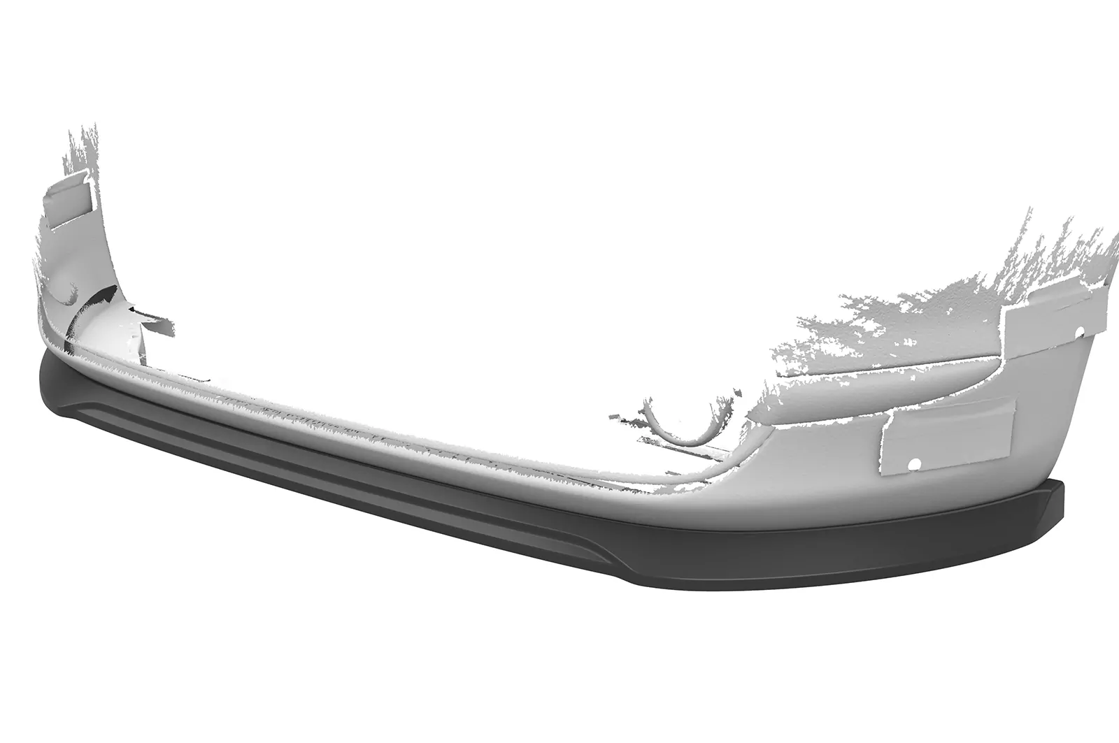 Cup-Spoilerlippe mit ABE für Fiat 500 CSL749 Schwarz Strukturiert