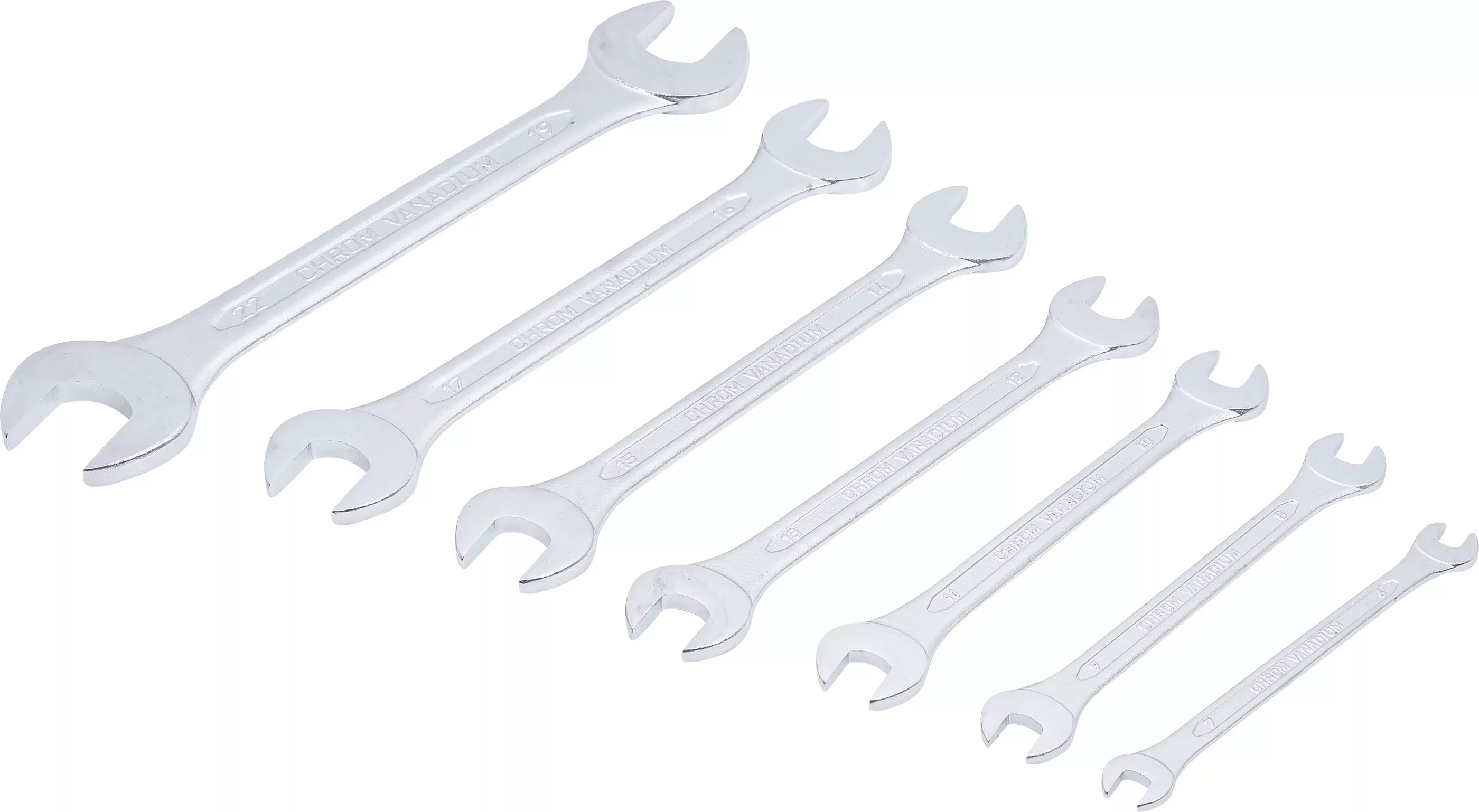 Doppel-Maulschlüssel-Satz | SW 6 x 7 - 19 x 22 mm | 7-tlg.