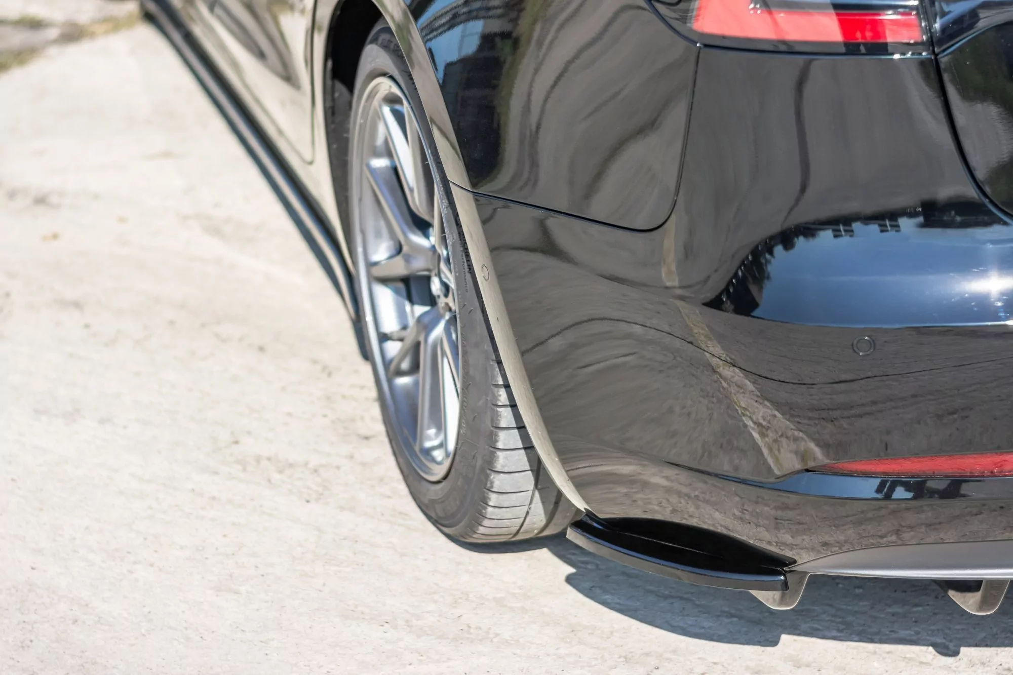 Heck Ansatz Flaps Diffusor Passend Für Diffusor Passend Für Tesla Model 3 Schwarz Hochglanz Schwarz Hochglanz