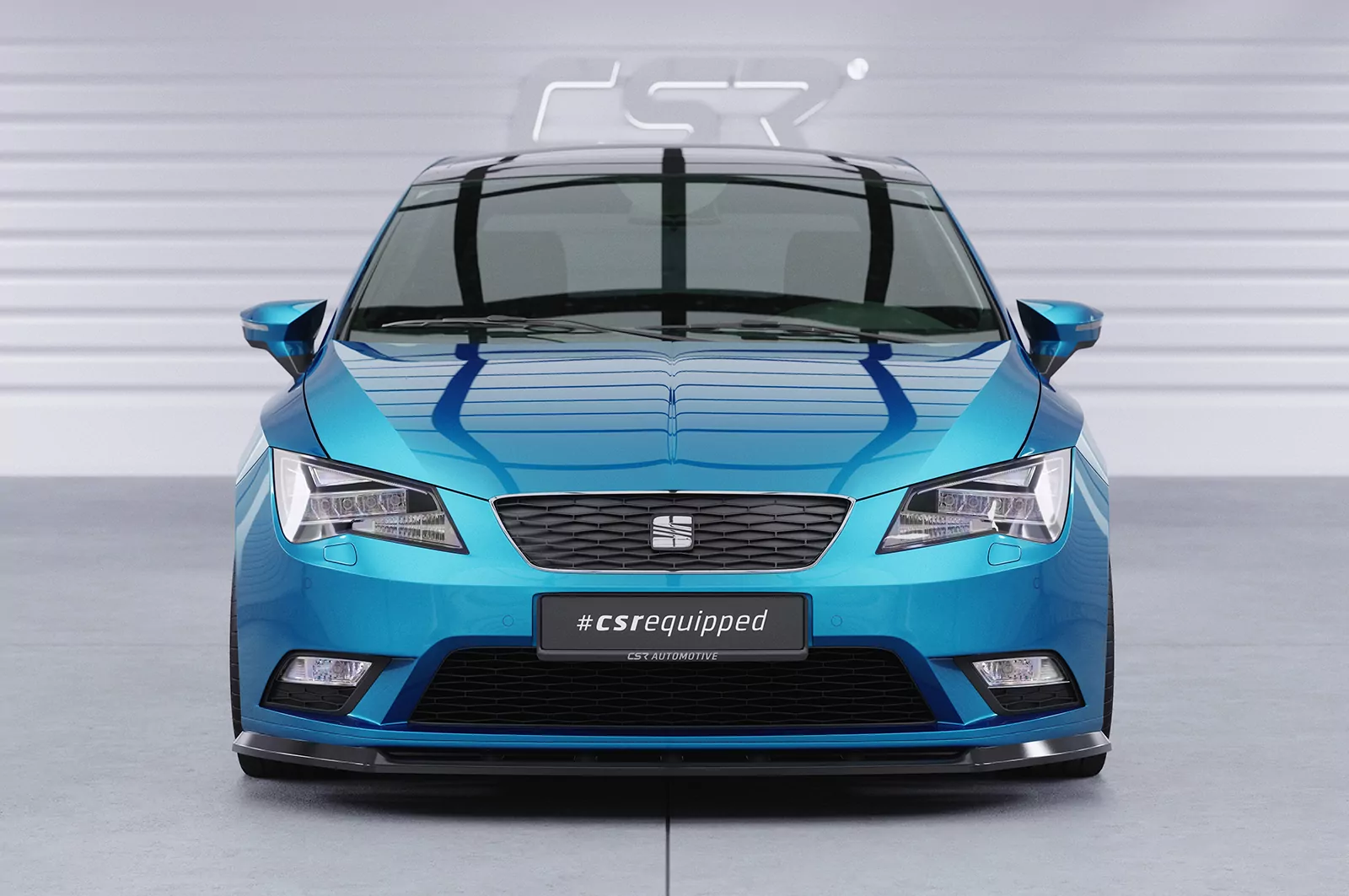 Cup-Spoilerlippe mit ABE für Seat Leon III (Typ 5F) CSL394 Strukturiert (schwarz matt)