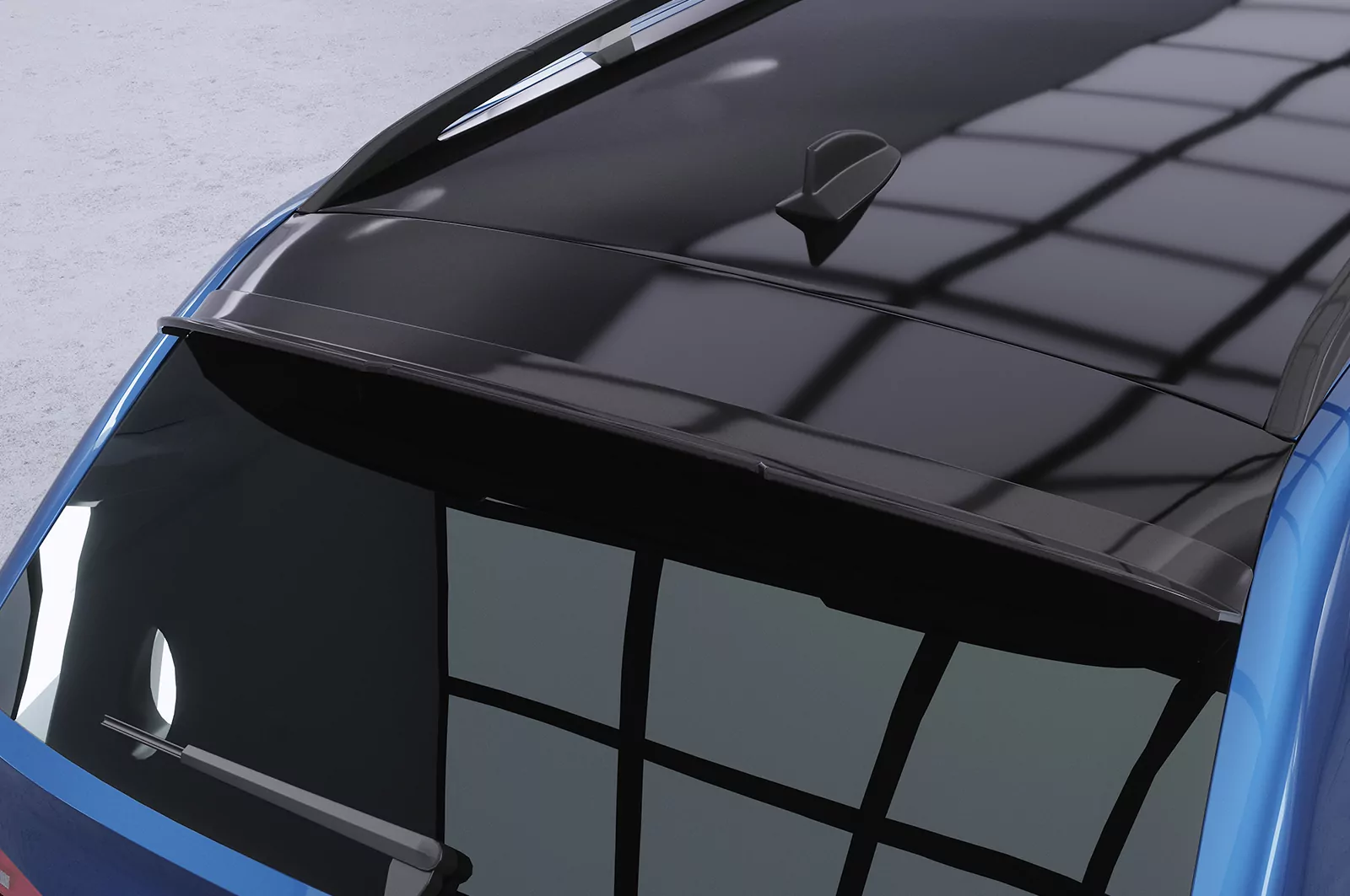 Heckflügel mit ABE für BMW 3er E91 HF667 Strukturiert (schwarz matt)