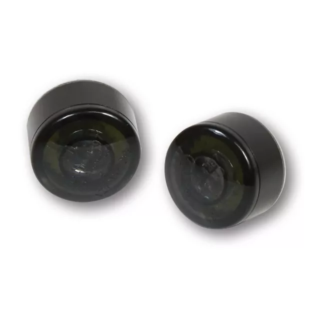 HIGHSIDER pro Apollo LED Indicator/Position Light Black/Translucent 2in1, E-Approved (Pair)