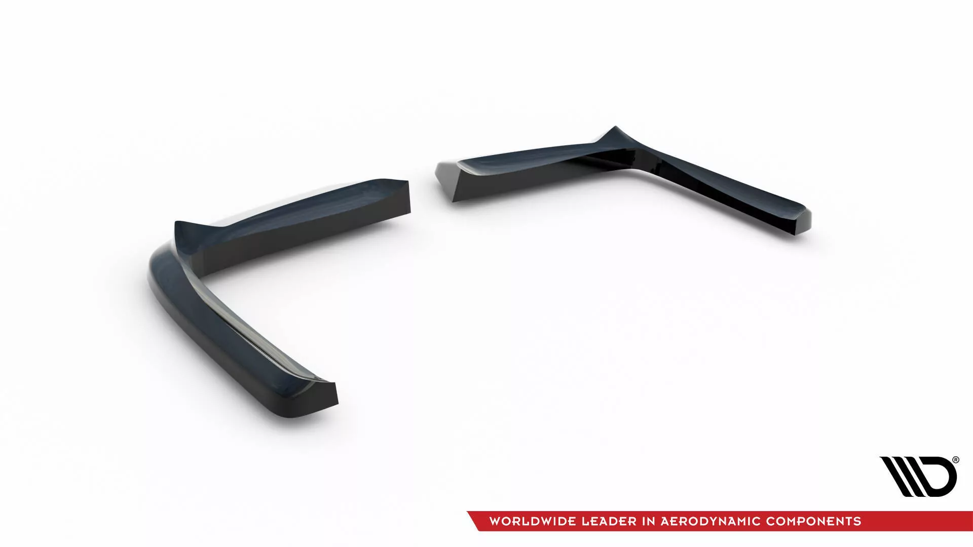 Heck Ansatz Flaps Diffusor Für Chevrolet Corvette C5 Schwarz Hochglanz