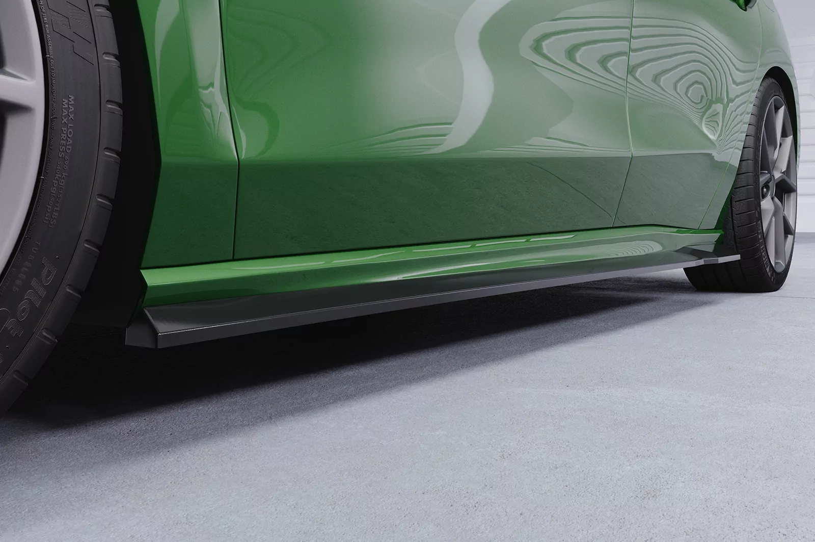 Seitenschweller für Ford Focus MK4 ST / ST-Line SS580 Schwarz Strukturiert