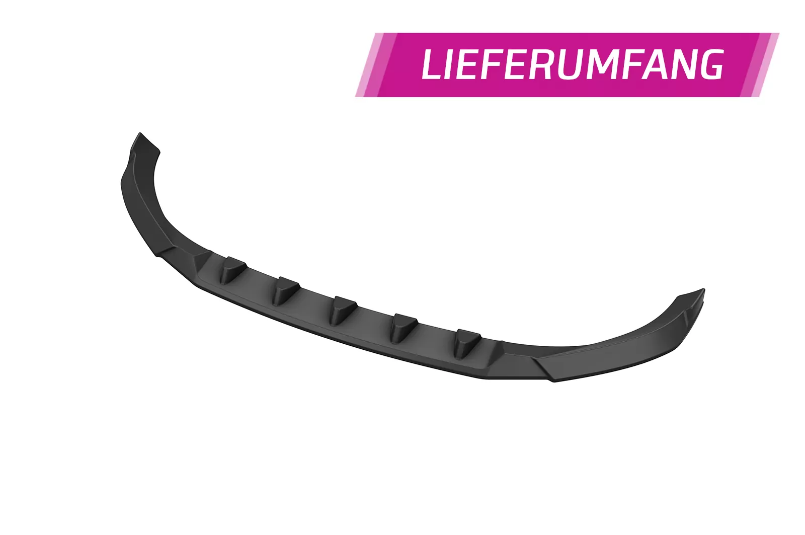 Cup-Spoilerlippe mit ABE für Volvo S60 (3. Gen) / V60 (2. Gen) CSL830 Schwarz Strukturiert