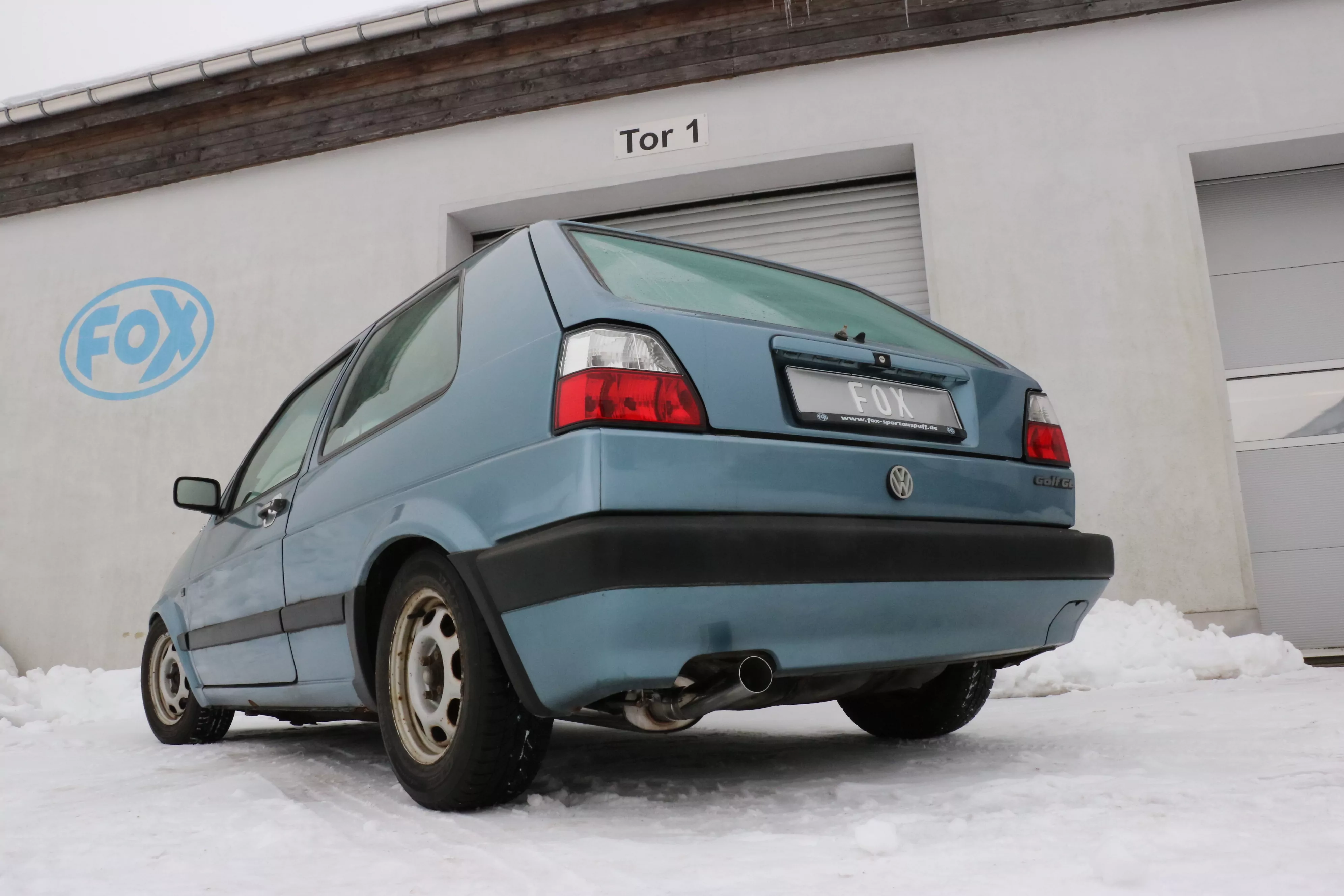 VW Golf II Typ 19E  Endschalldämpfer - 1x63 Typ 10
