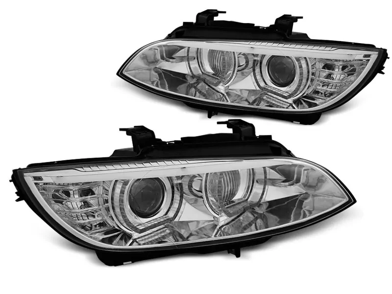 XENON HEADLIGHTS ANGEL EYES LED CHROME fits BMW E92/E93 06-10