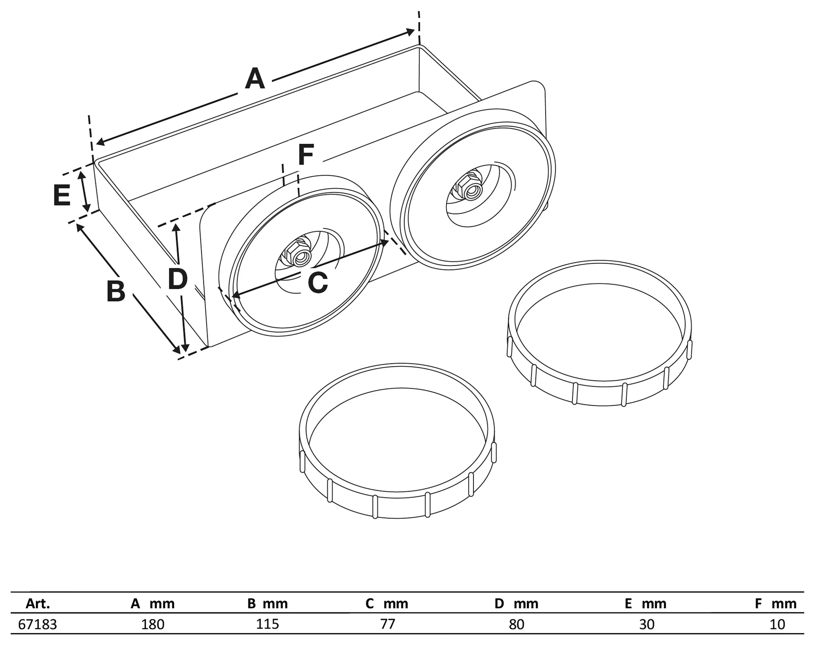 Magnetische Ablageschale