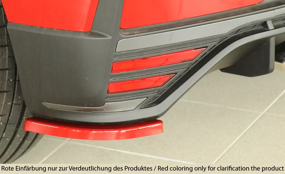 Rieger Heckschürzenansatz seitlich links matt schwarz für Hyundai i20 N  (BC3) 5-tür. (Schrägheck) 04.21-