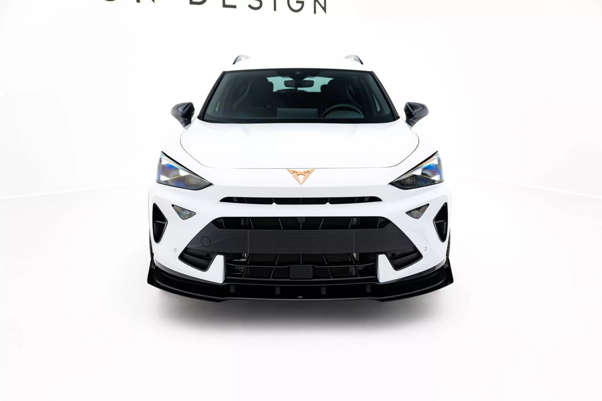 Street Pro Front Ansatz Für +Flaps Für + Flaps Cupra Formentor Mk1 Facelift Schwarz Hochglanz